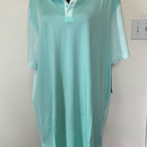 HEAD Men's Golf Polo Shirt XXL Ocean/White Collared Casual Summer Top​​